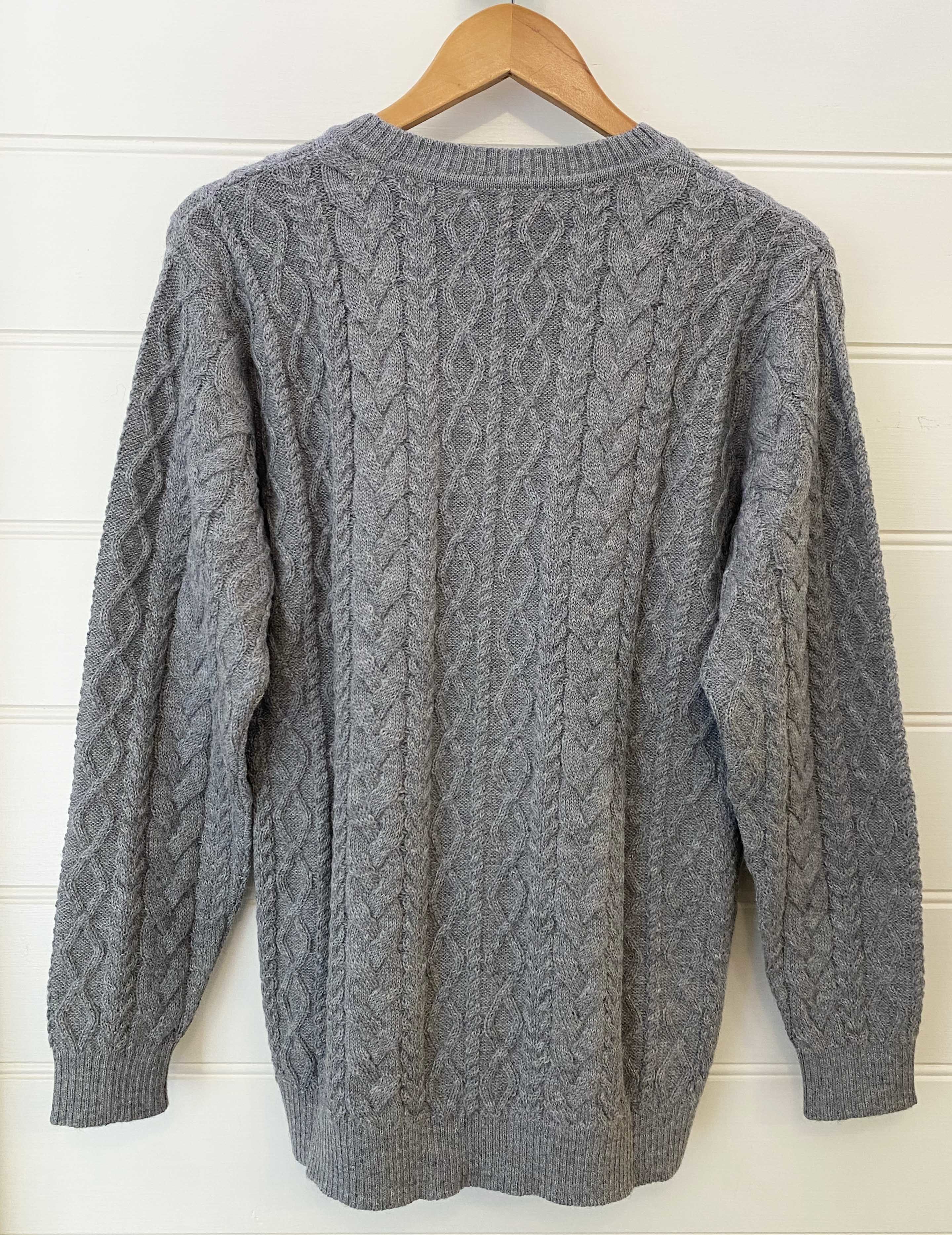 NEW - Ronaldo Cable Sweater - Silver - 2