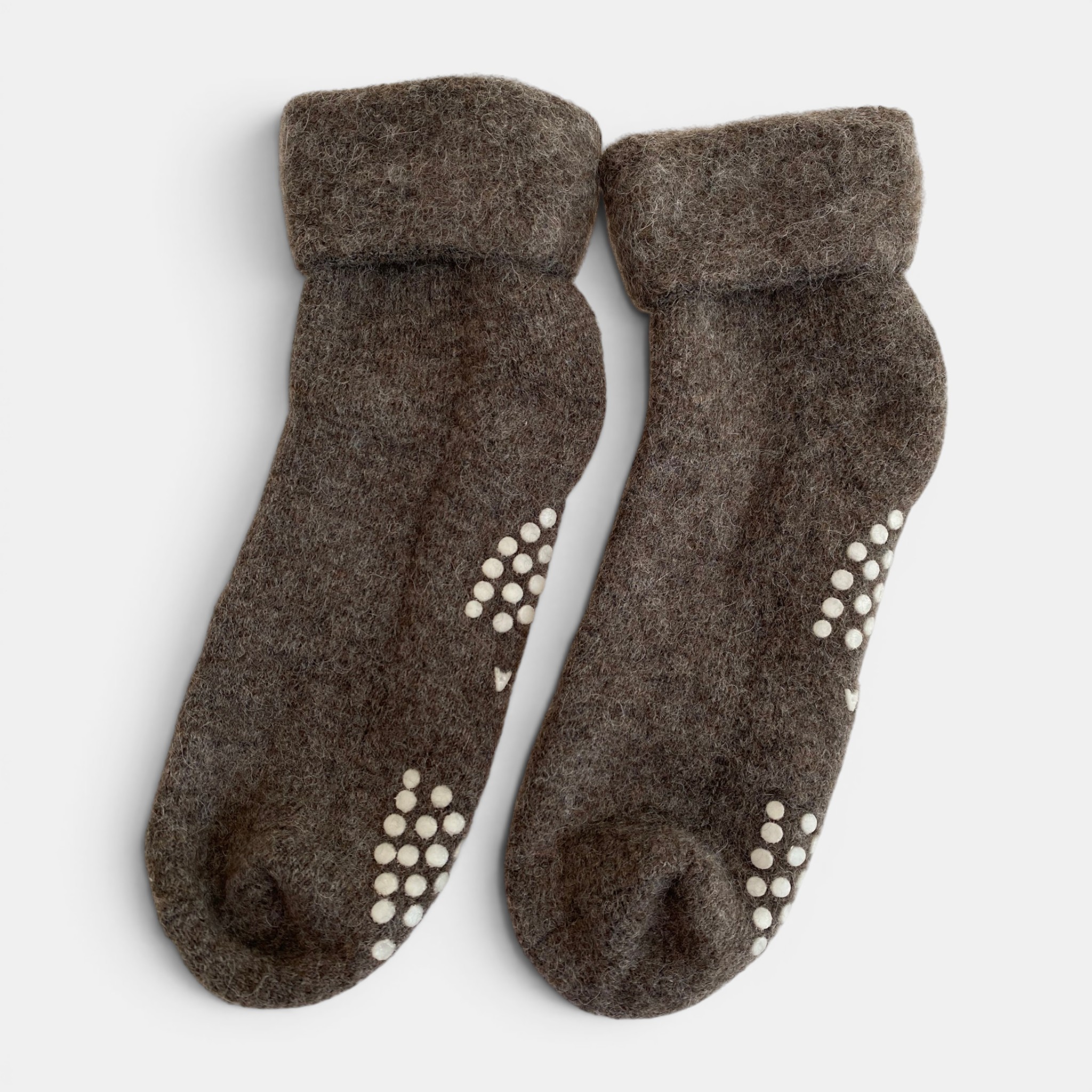 Alpaca Slipper Socks � Brown - 2