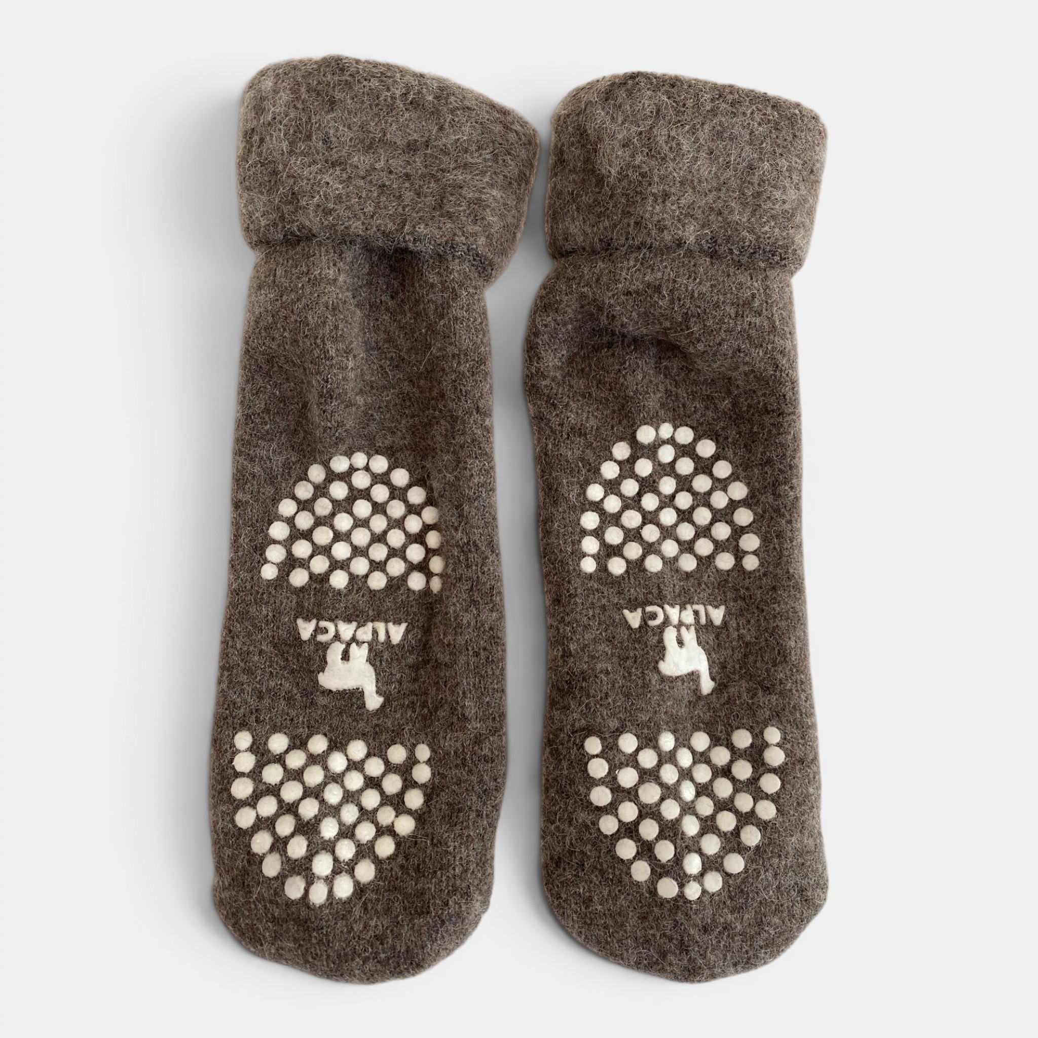 Alpaca Slipper Socks � Brown - 3