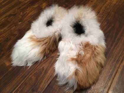 Reversible Alpaca Fur House Slippers - 1