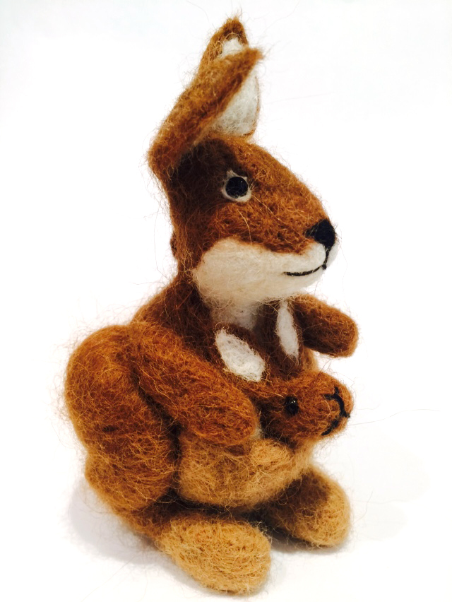 Needle Felted Kangaroo - 1