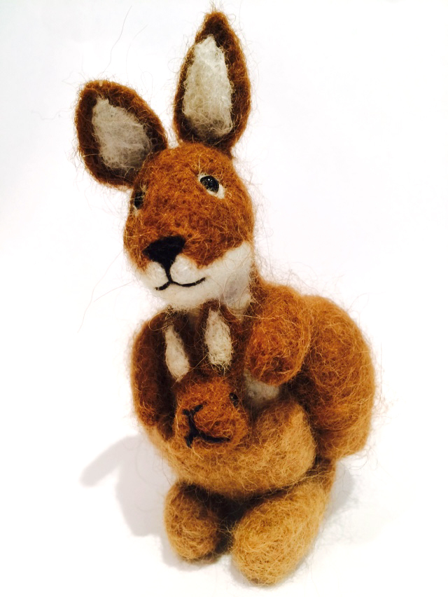 Needle Felted Kangaroo - 2