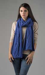 Chunky Cable Knit Scarf