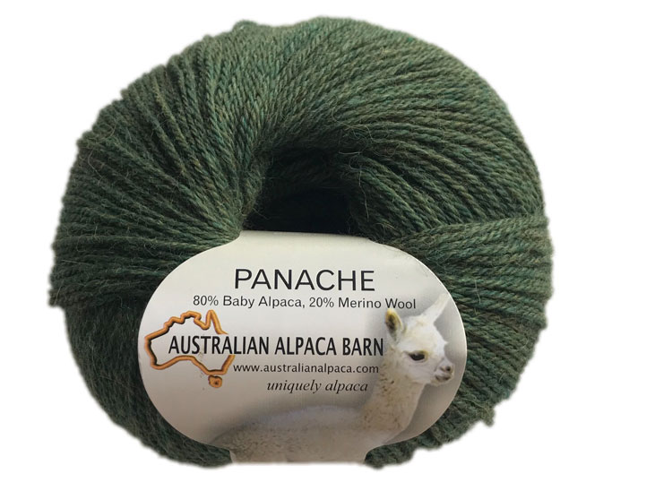 Panache Yarn - Green Melange -1