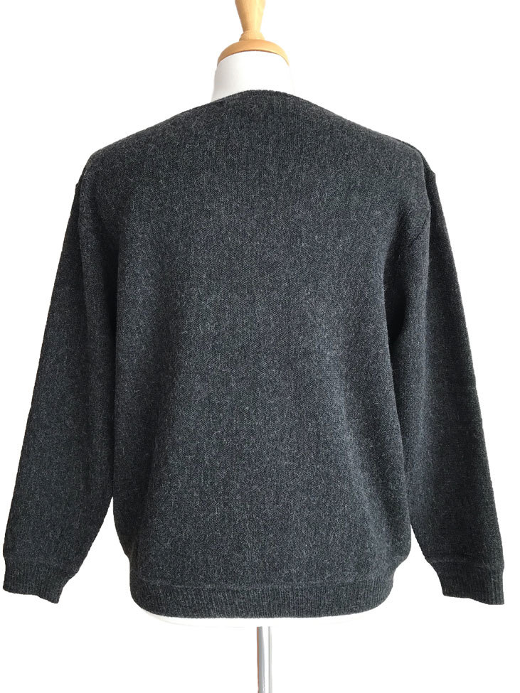 Ivan Crew Neck Links Sweater - Charcoal - 2