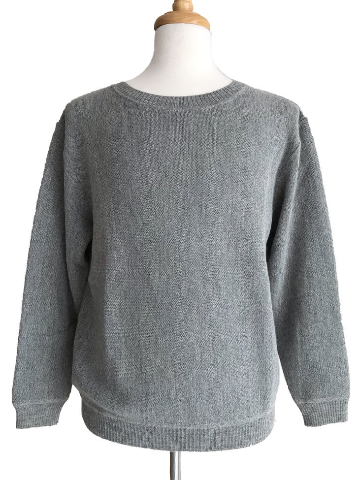 Ivan Crew Neck Links Sweater - Silver - 1