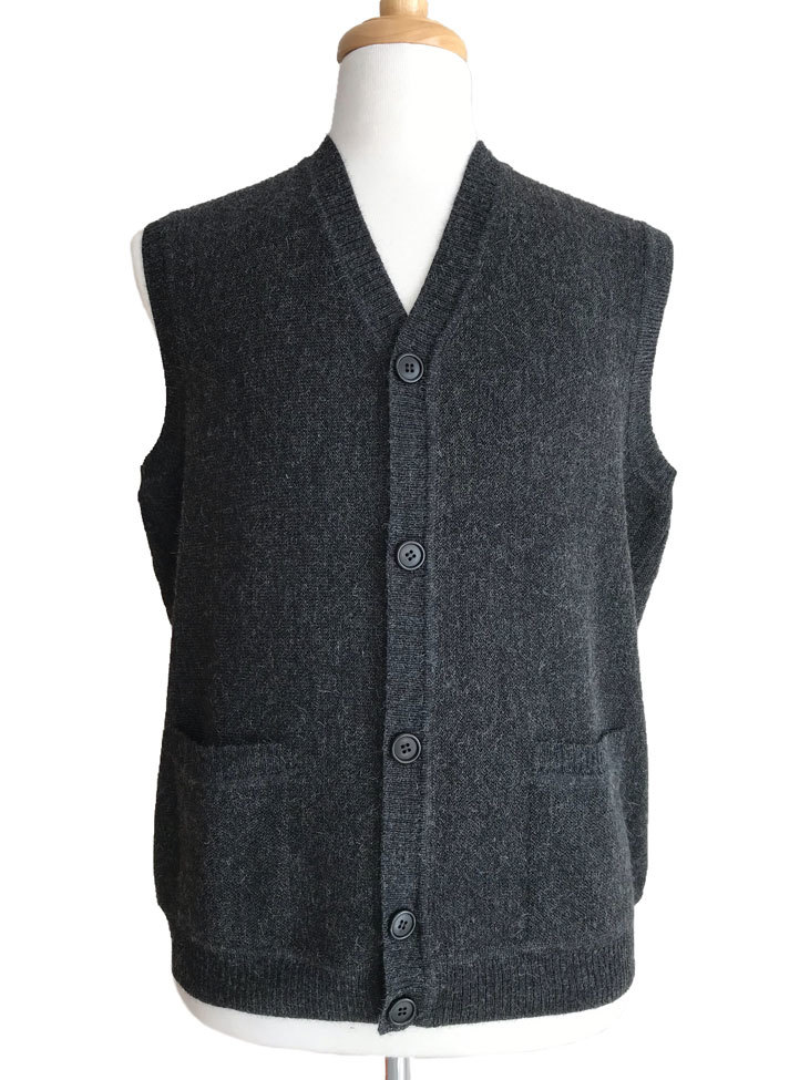 Javier Open Links Vest - Charcoal - 1