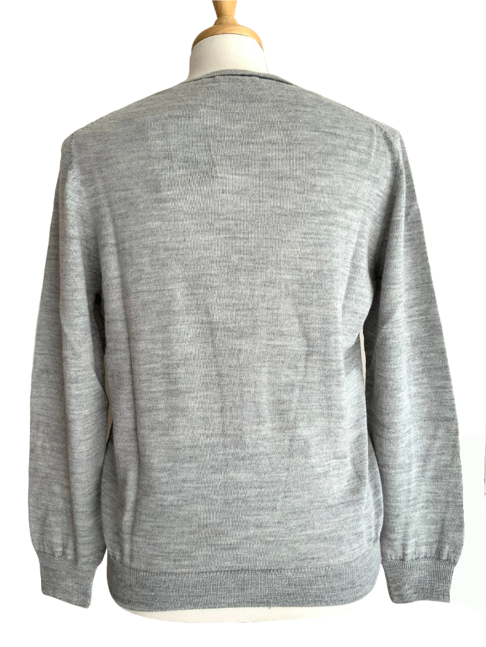 Jersey Contrast Cardigan - Silver - 2