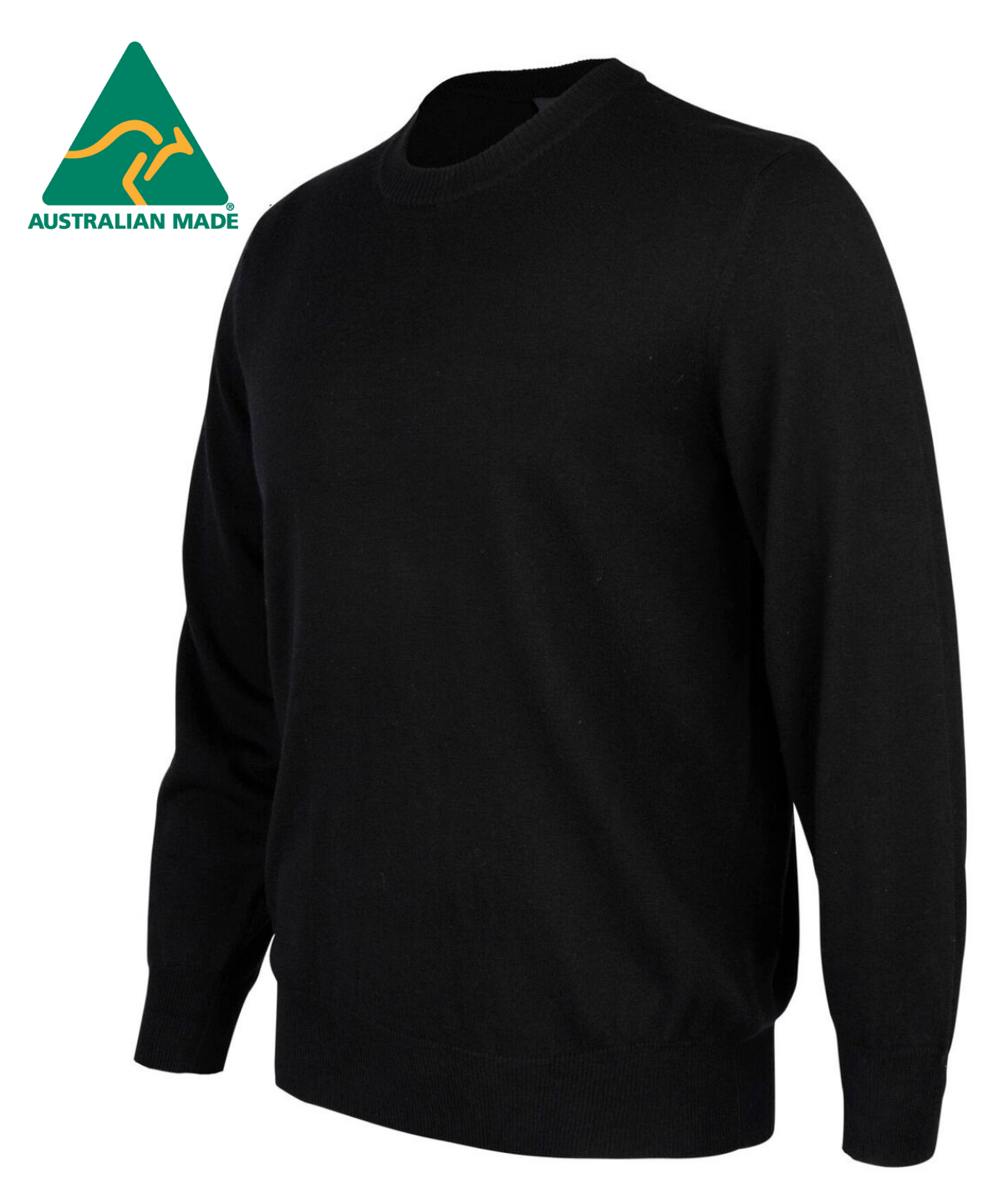 Berrima Alpaca Crew Neck Sweater - Black - 1