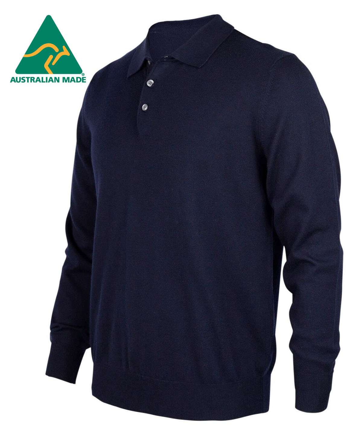 Mudgee Alpaca Polo - Navy - 1