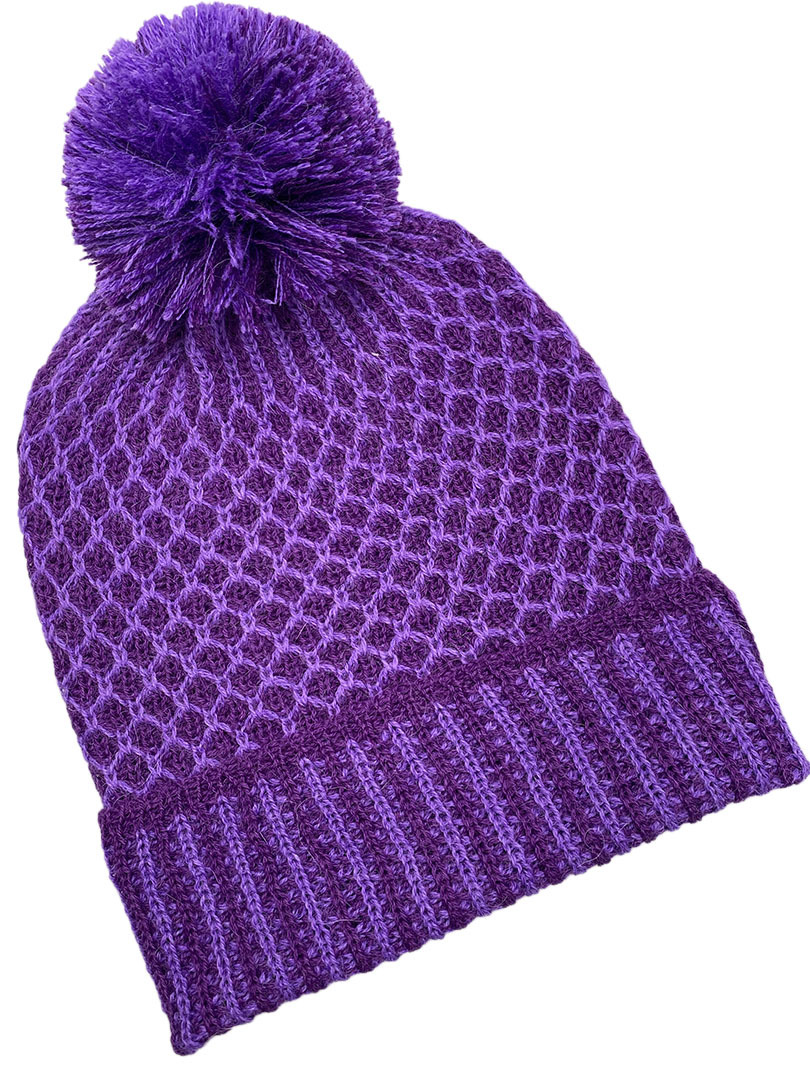 Nogal PomPom Beanie Purples - 1