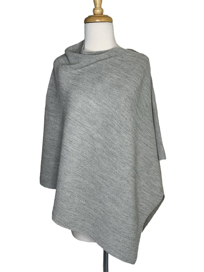 Sorpresa Poncho - Silver Grey - 1
