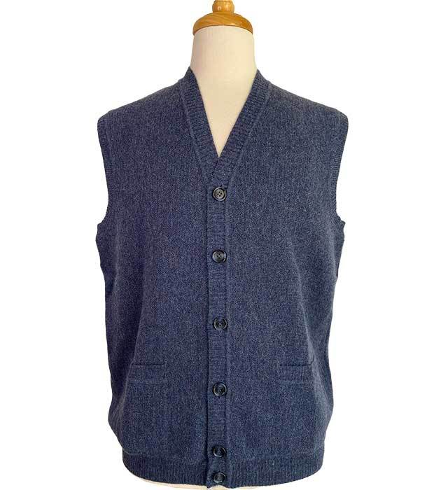 Javier Open Links Vest - Denim - 1