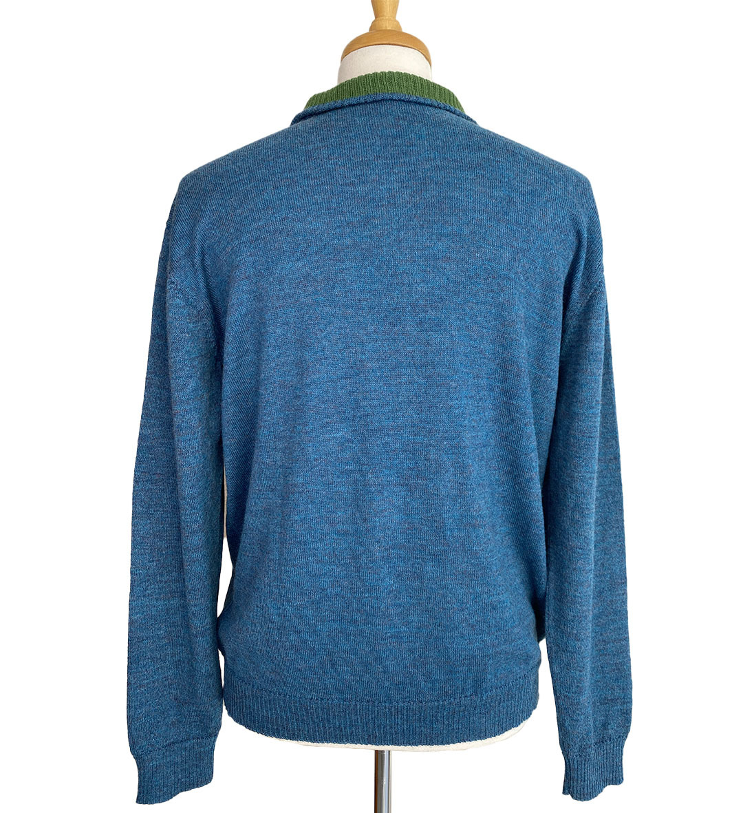 Brent Half Zip Sweater - Blue/Green - 2