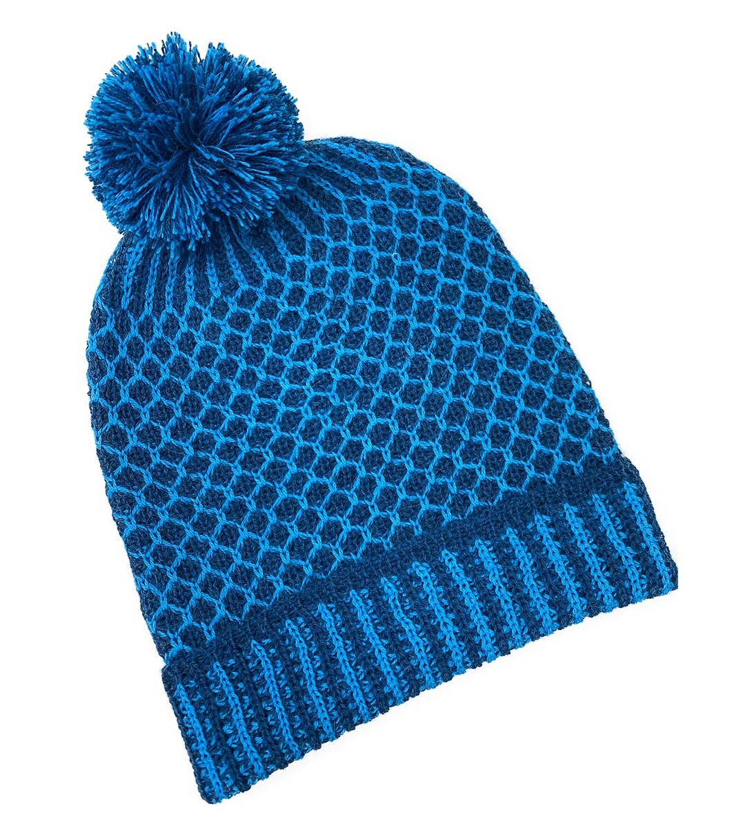 Nogal PomPom Beanie Teal/Turquoise - 1
