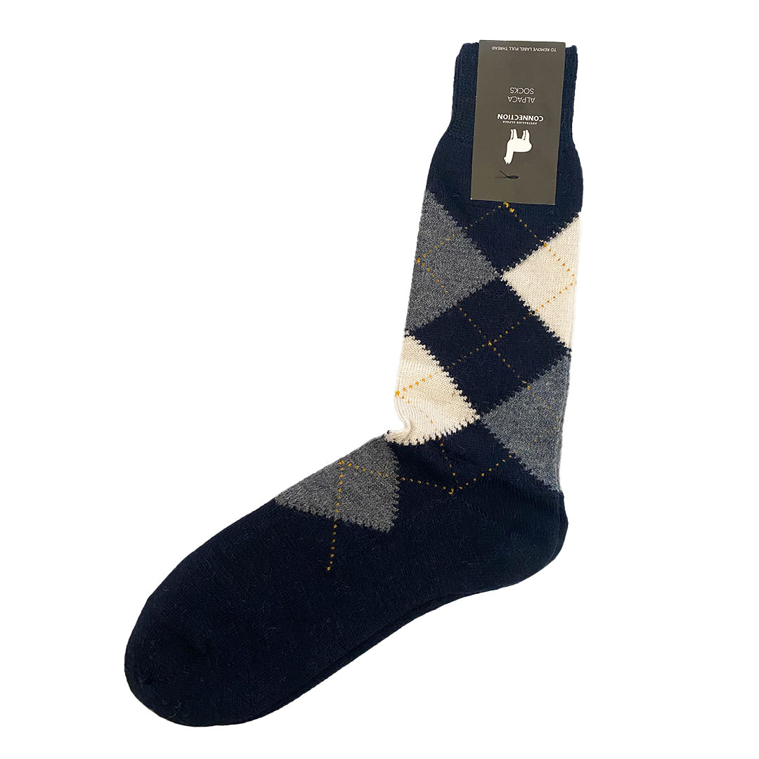 Argyle Sock - Blue - 1