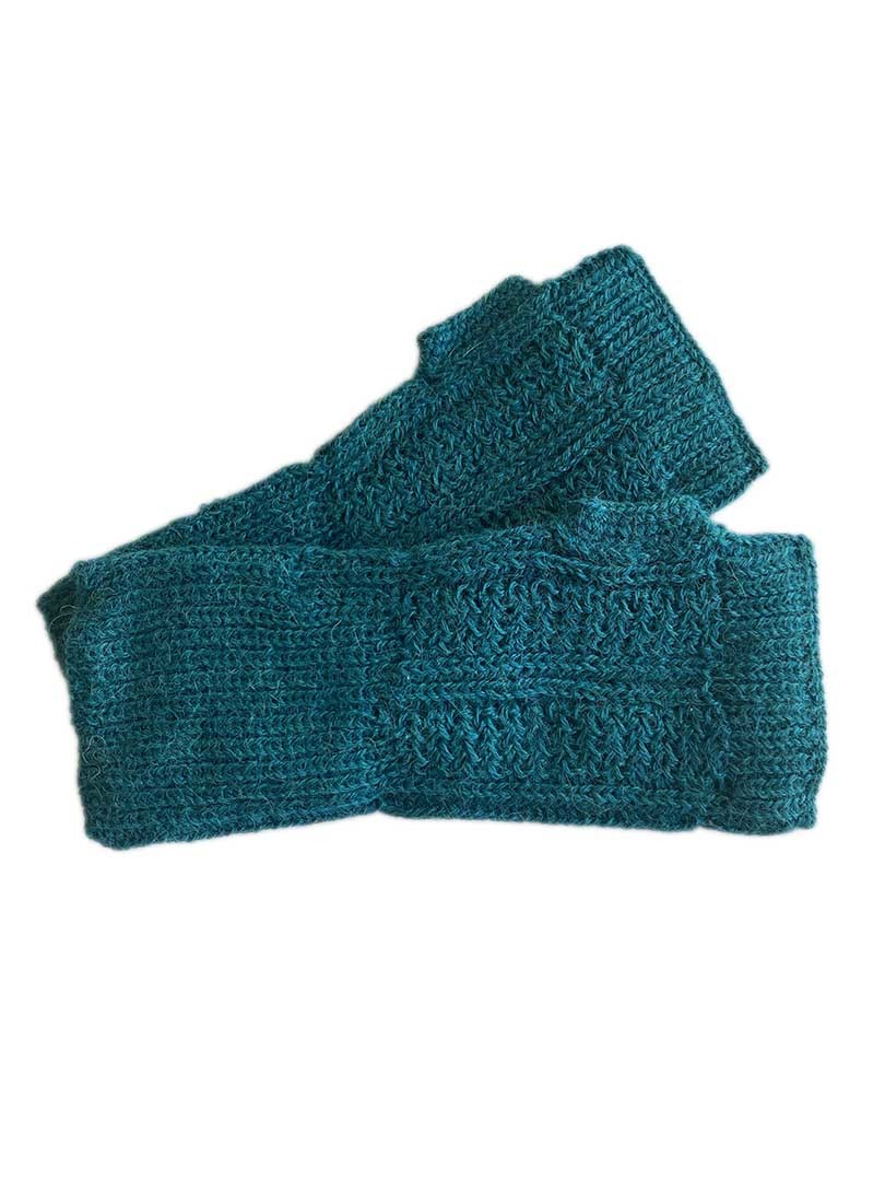 NEW - Panal Gloves/Wrist Warmers - Turquoise - 1
