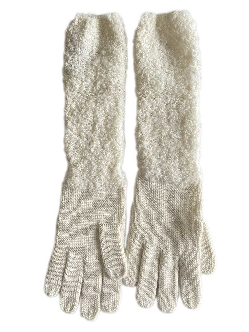 NEW - Long Maira Gloves - Ecru - 1