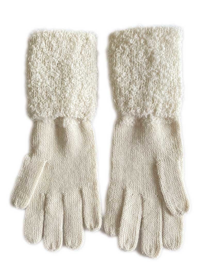 NEW - Long Maira Gloves - Ecru - 2