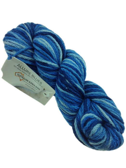 Allure Hand Painted Yarn - Blues 333 - 1