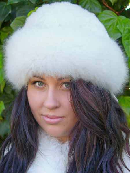 Fur Hat - White - 3