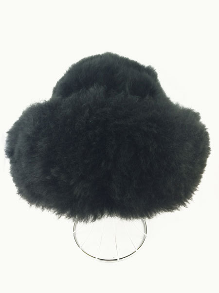 Fur Hat - Black - 2